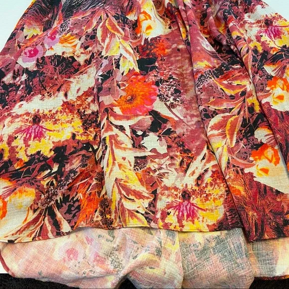 Free People Mika Maxi Dress Sunset Dreams Combo Halter Dress. Sz L - Picture 12 of 16